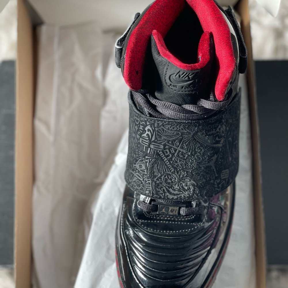 ( Used ) Air Jordan Fusion 20 'Black Stealth'
( Size US Men's 9.5 ) - Picture 7 of 11